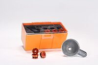 Lyman Products Brass Smith Pro Powder Funnel System, 5, Orange