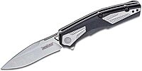 Kershaw Tremolo Pocket Knife, 3.125" 4Cr14 Steel Clip Point Blade, assisted opening EDC,Black