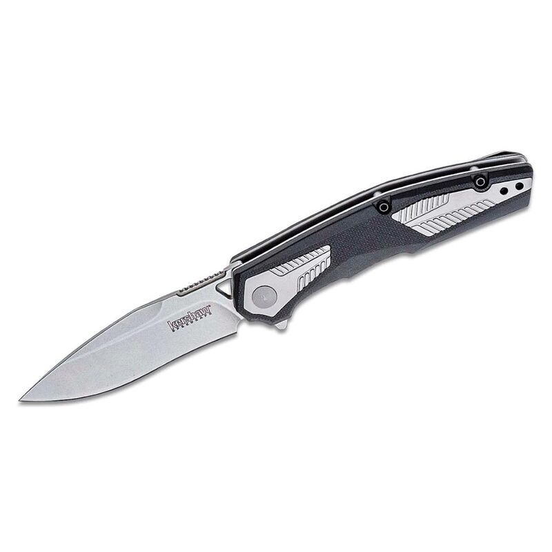 Kershaw Tremolo Pocket Knife, 3.125" 4Cr14 Steel Clip Point Blade, assisted opening EDC,Black