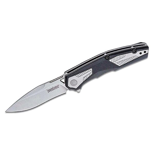 Kershaw Tremolo Pocket Knife, 3.125" 4Cr14 Steel Clip Point Blade, assisted opening EDC,Black