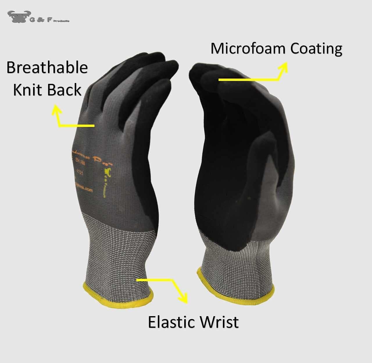 Endurance Pro Seamless Knit Nylon Gloves with Micro-Foam Nitrile Grip