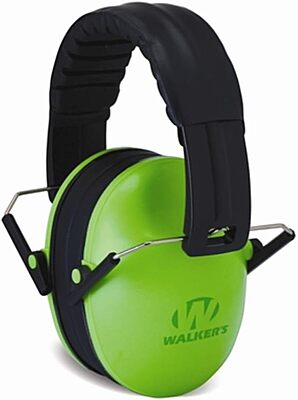 WALKER'S Children's Folding Earmuffs — Youth Low-Profile Padded Headband Hearing Protection