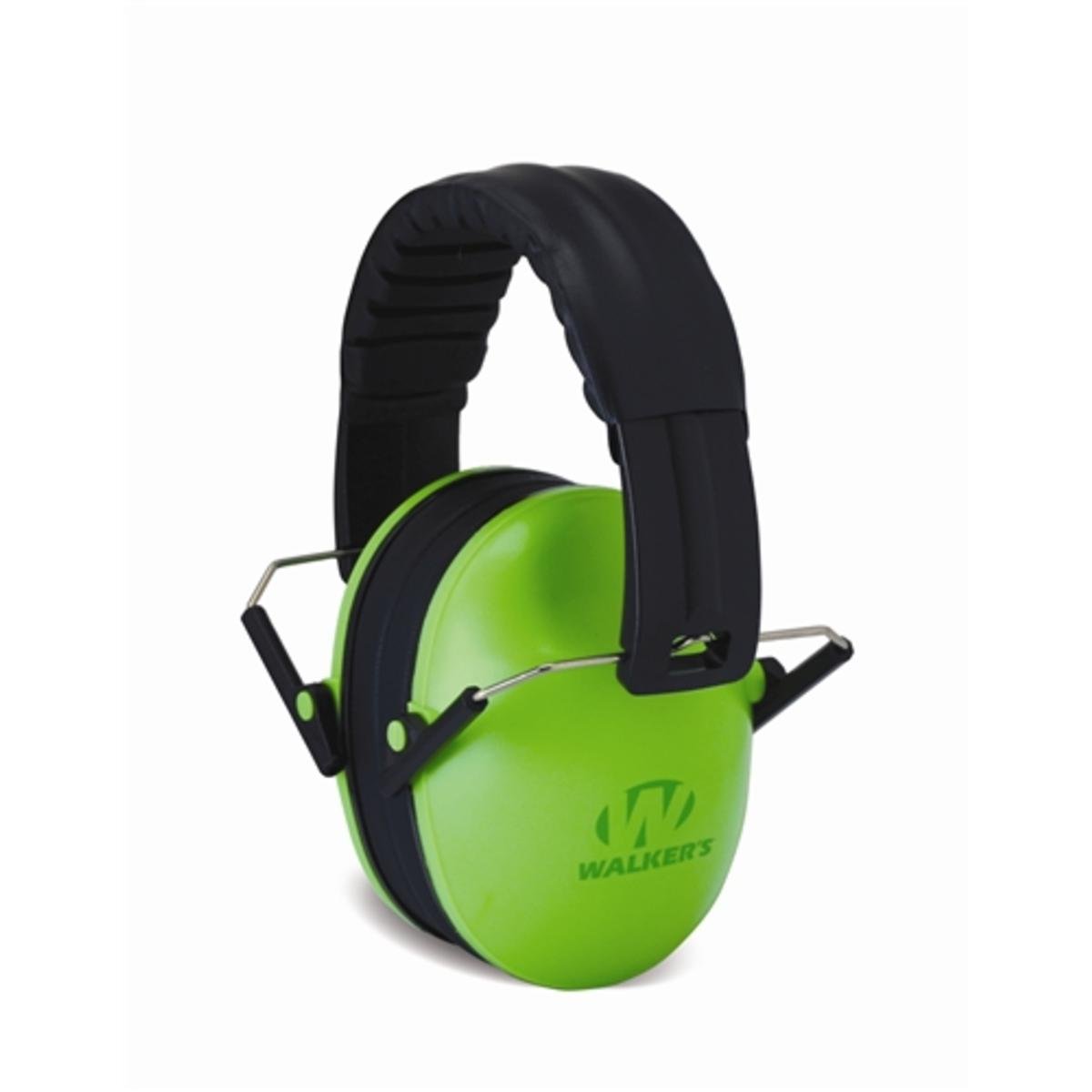WALKER'S Children's Folding Earmuffs — Youth Low-Profile Padded Headband Hearing Protection