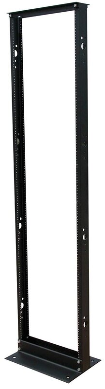 Tripp Lite 45U 2-Post Open Frame Rack, Network Equipment Rack, 12-24 Threaded and Numbered Mounting Positions