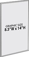 AZAR DISPLAYS Clear Acrylic Self Adhesive Wall Sign Holder Frames - Pack of 10