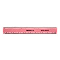 Office Depot Plastic Ruler, 12in., Assorted Colors (No Color Choice), NB-20110516
