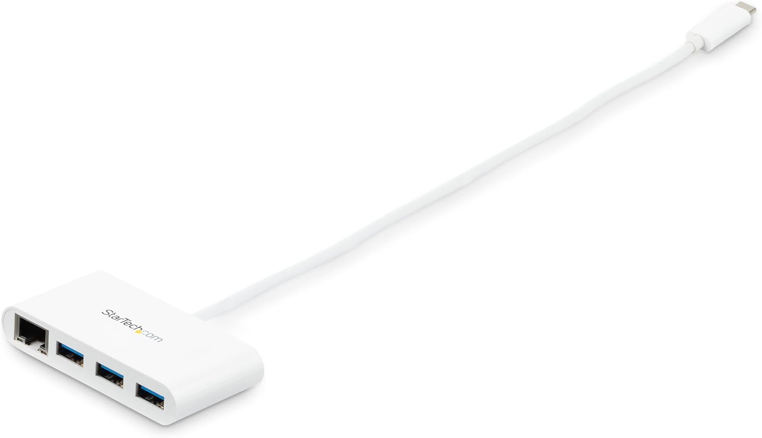 StarTech.com 3 Port USB C Hub withGigabit Ethernet USB Type C to 3 x USB-A Multi Port USB 3.0 Hub for MacBook Pro