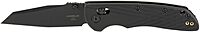Hogue Deka ABLE Lock Folding Knife 3.25" CPM-MagnaCut Black Cerakote Modified Wharncliffe Blade, Black Polymer Handles, AXIS/Crossbar Lock - 24366