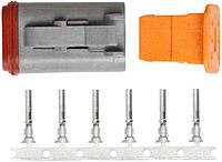 Pacer DT Deutsch Plug Repair Kit - 14-18 AWG (6 Position)