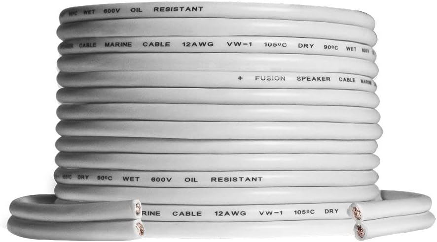 Fusion Climb Speaker Wire 12 AWG 50' (15.24M) Roll - 010-12898-10, Black