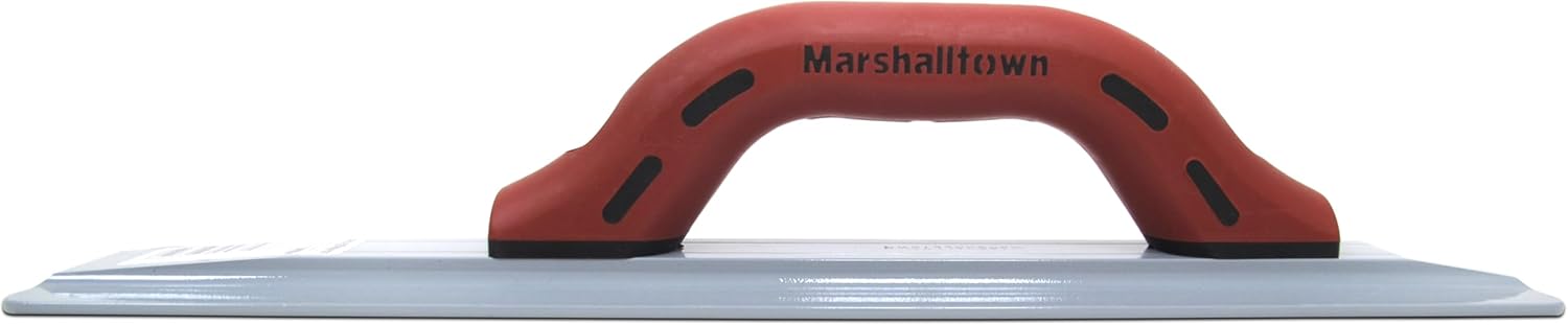 MARSHALLTOWN 16 Inch Beveled End Magnesium Hand Float, Concrete, DuraSoft Handle, Cast Magnesium Blade, Made in the USA, 145D
