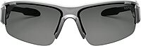 Ergodyne Skullerz Dagr Polarized Safety Sunglasses- Matte Gray Frame, Smoke Lens