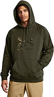 Under Armour Men's Rival Fleece Antler Wordmark Hoodie