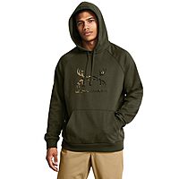 Under Armour Men's Rival Fleece Antler Wordmark Hoodie