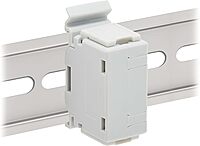 Tripp Lite DIN-Rail Cat6a RJ45 Shielded in-Line Mountable Snap-in Coupler & PoE++, EMI/RFI Shielding, Backwards Compatible