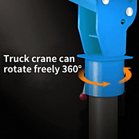 PISMIRE TRUCK CRANE 1100LBS & ELECTRIC 12V WINCH SET 3500LBS 360 SWIVEL DUAL REMOTE (WIRED & INFRARED)