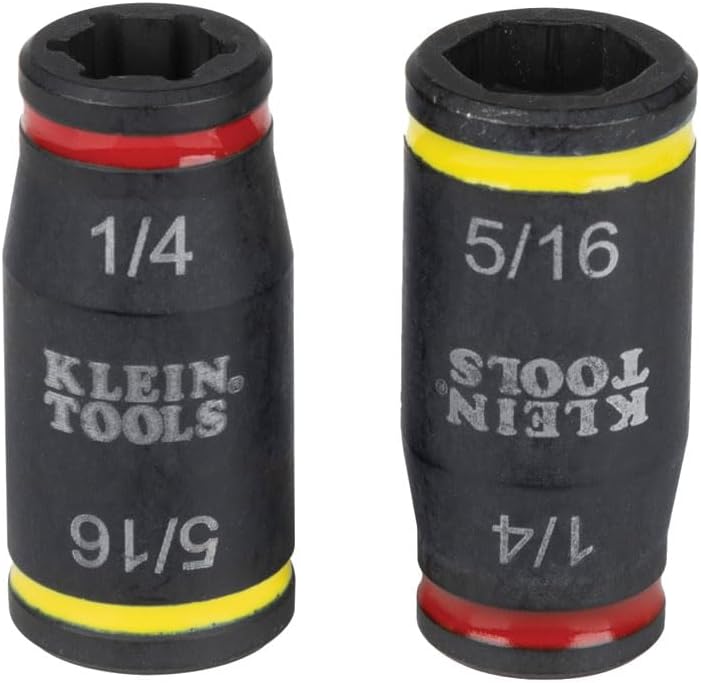 Klein Tools 32768 Impact Driver Set, 3-in-1 SAE Impact Socket and Bit Holder