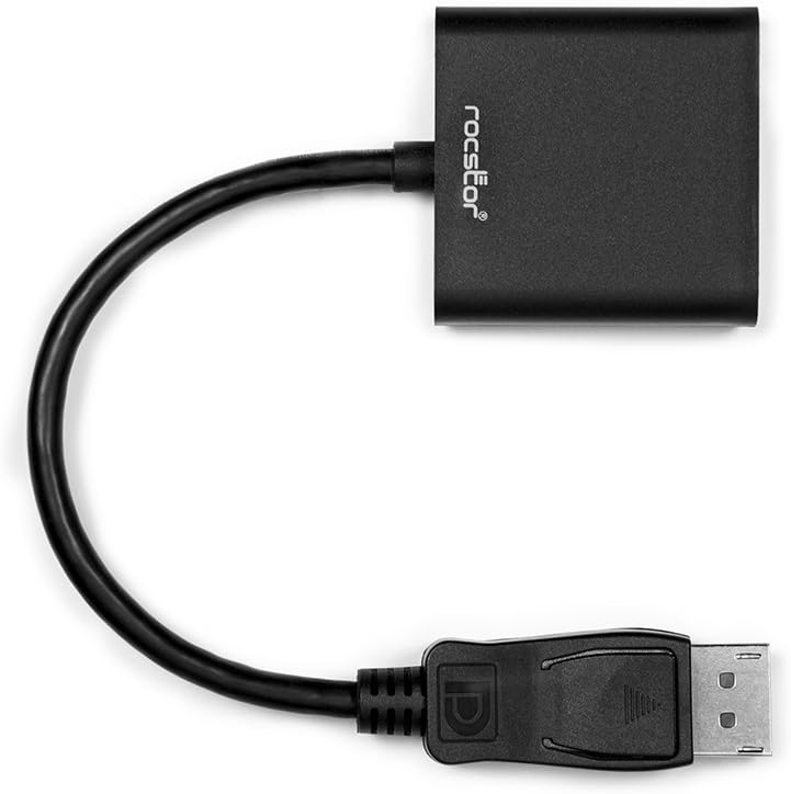 Rocstor DisplayPort (male) to HDMI (female) Adapter Converter - 1 Pack - Y10A101-B1