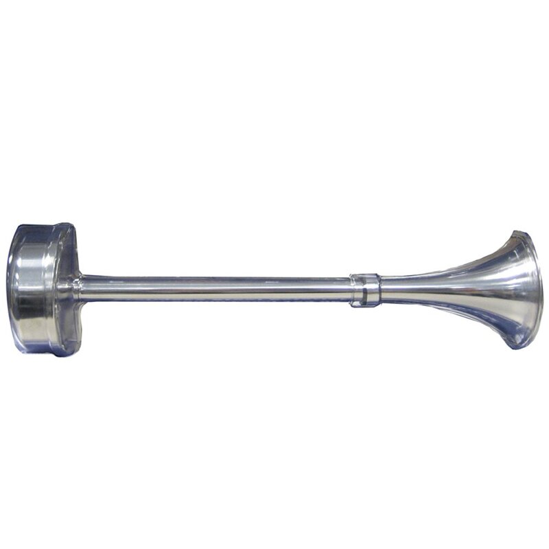Schmitt Ongaro Marine Standard Single Trumpet Horn - 12V - Stainless Exterior