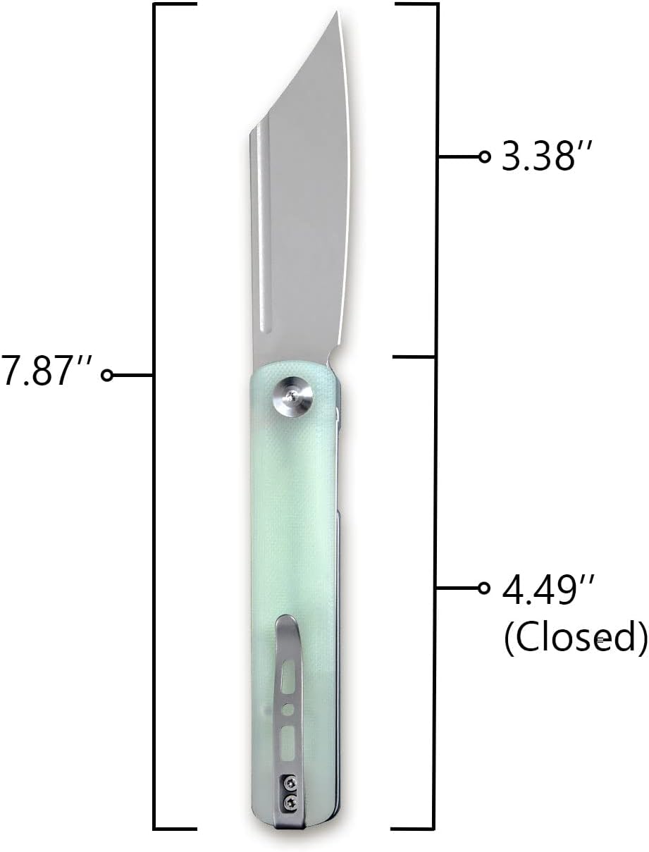 SENCUT Bronte Folding Pocket Knife with Front Flipper, 3.38 Inch 9Cr18MoV Reverse Tanto Blade