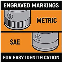 GEARWRENCH 19 Pc. 1/2" Drive 6 Pt. Standard Mechanics Tool Set, SAE - 80791