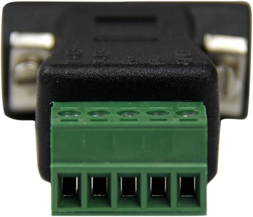 StarTech.com RS422 RS485 Serial DB9 to Terminal Block Adapter - Serial adapter - 5 pin terminal block to DB-9 (M) (black)
