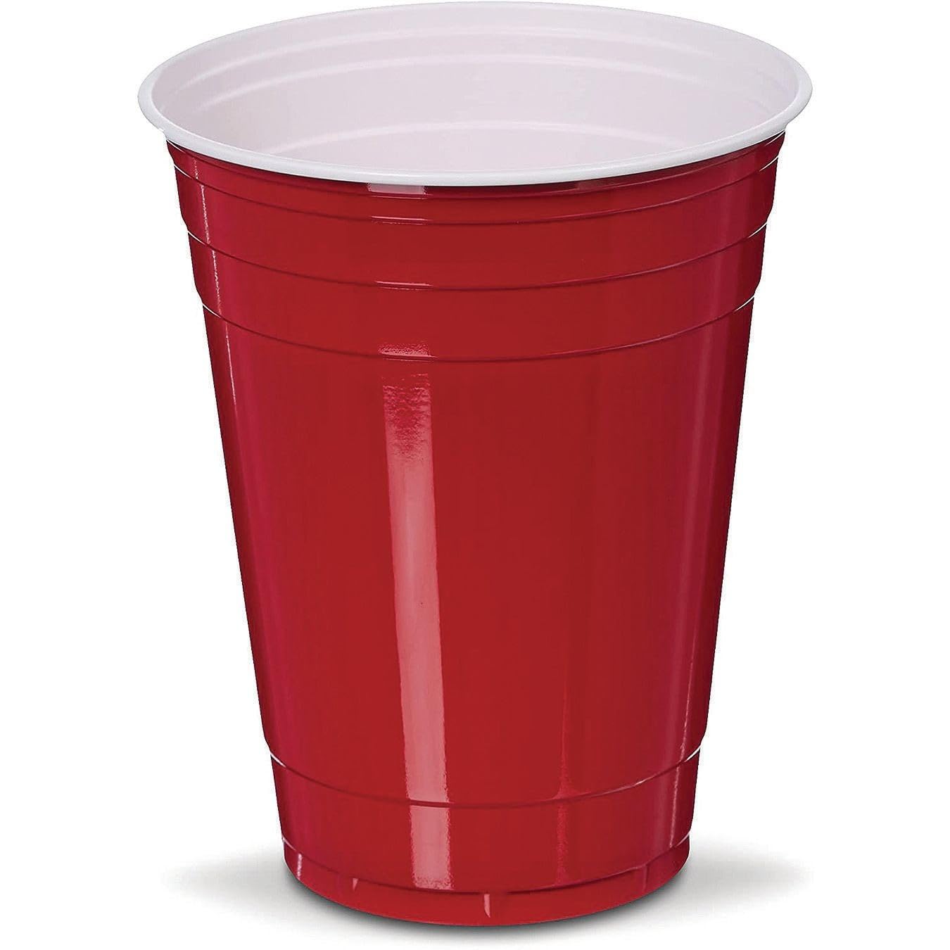 Genuine Joe 16 oz Plastic Red Party Cups (Pack of 50)