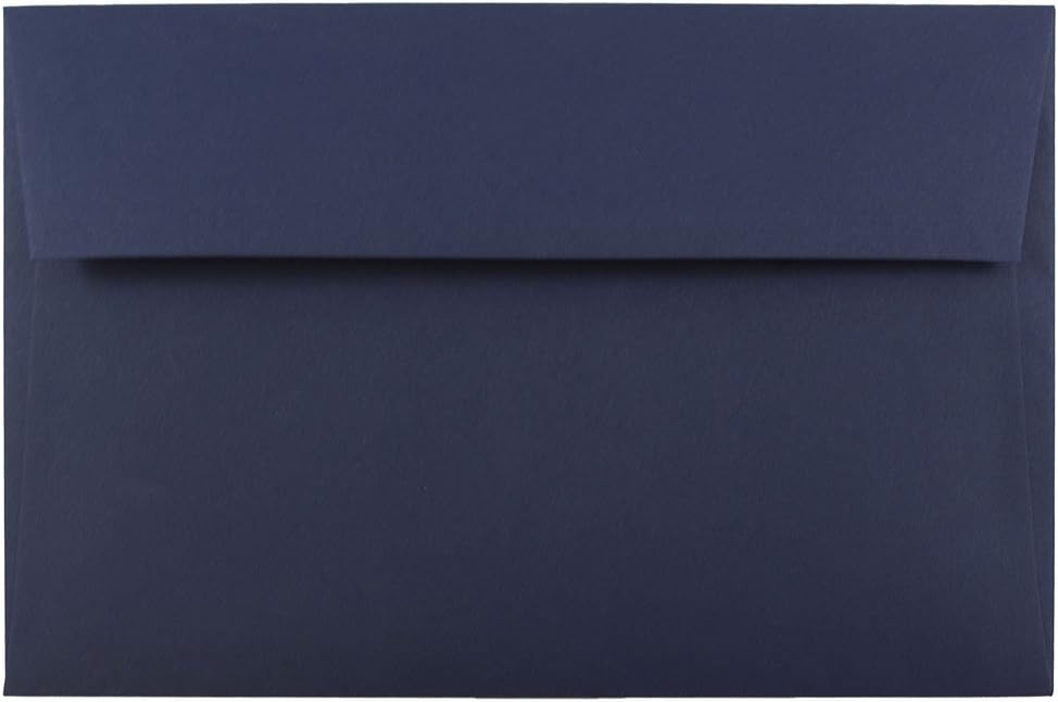 JAM PAPER Navy Blue Premium Invitation Envelopes - 25/Pack
