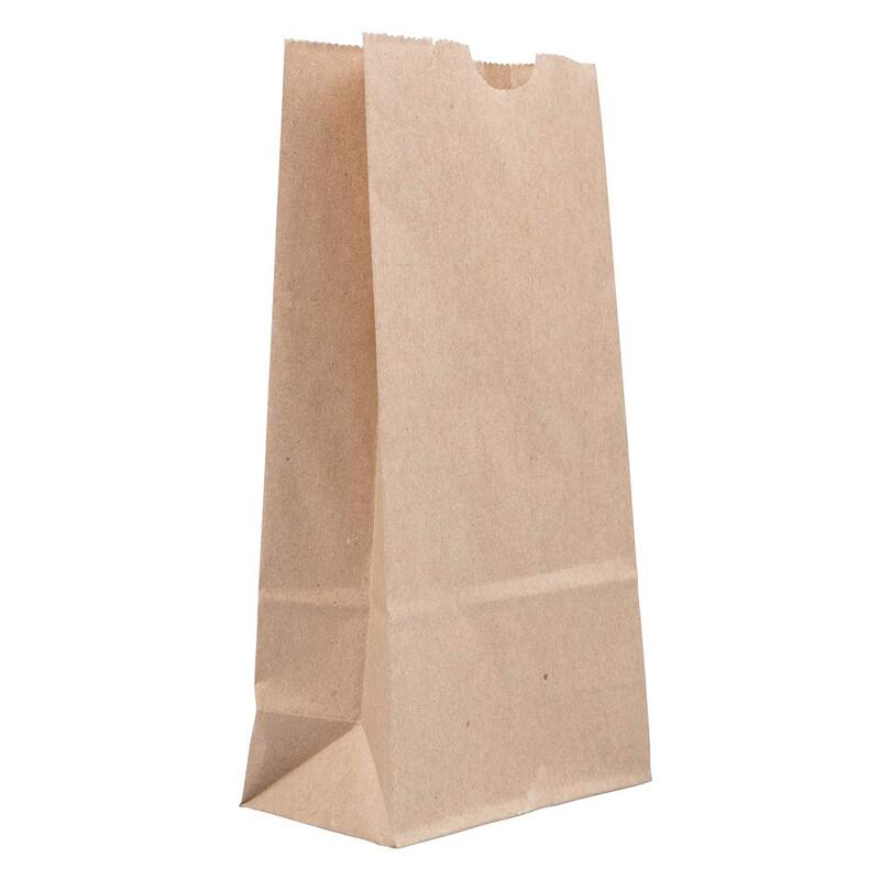 JAM PAPER 100% Recycled Kraft Snack/Lunch Bags - 25/Pack