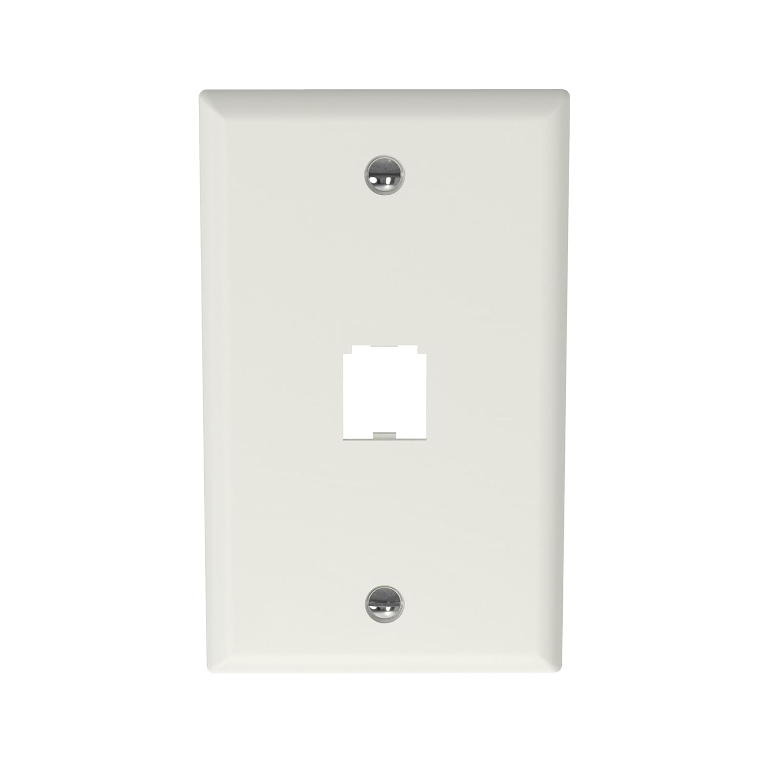 Panduit CFP1IW 1-Port Mini-Com Single-Gang Faceplate, Classic Series, Off-White