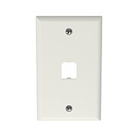 Panduit CFP1IW 1-Port Mini-Com Single-Gang Faceplate, Classic Series, Off-White
