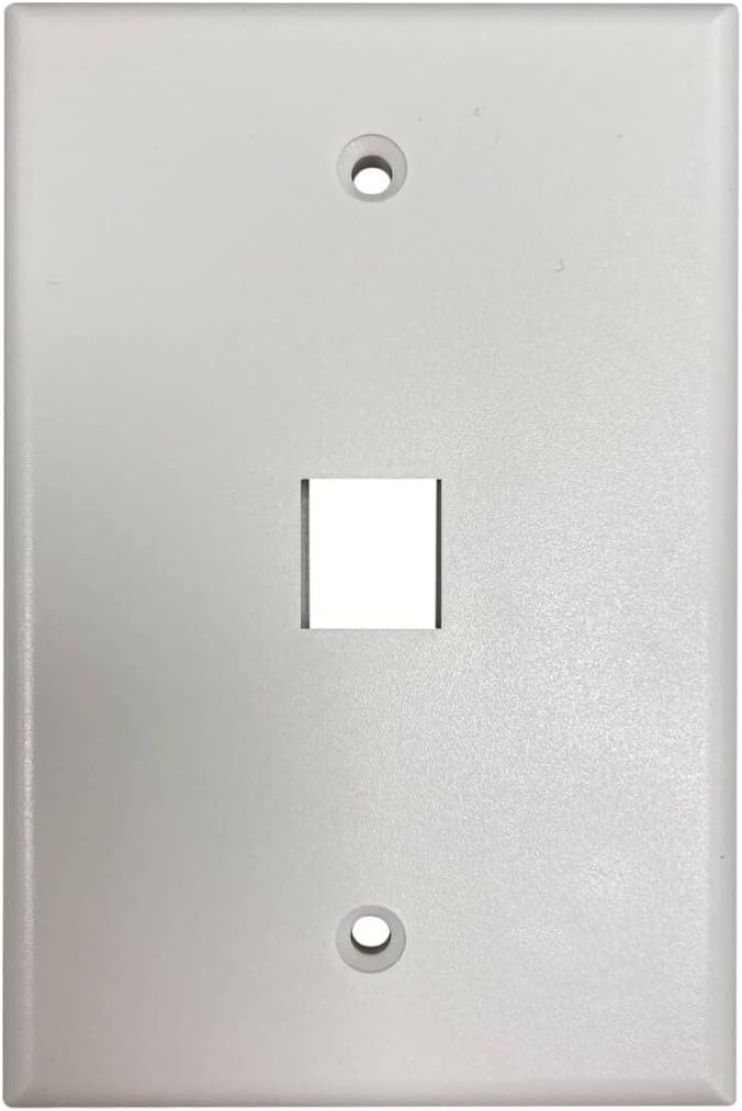 Tripp Lite Safe-IT Single-Gang Keystone Wall Plate, Ivory