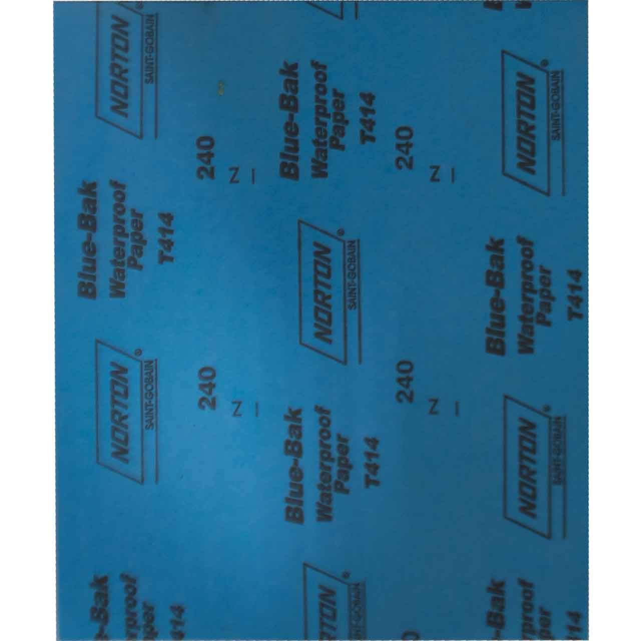 Norton 66261139366 11"x9" 240-a Grit T414 Blue-bak Waterproof