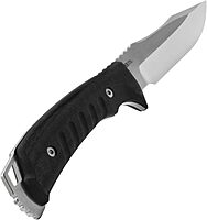 SOG Pillar Fixed Blade Knife- Full Tang 5 Inch S35VN Steel Blade Survival Knife, w/ Linen Micarta Handle and Kydex Sheath