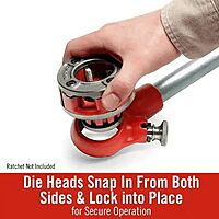 RIDGID 37395 Model 12-R Hand Threader Die Head, Alloy Right-Handed NPT Die Head for Nominal Pipe Size of 3/4-Inches