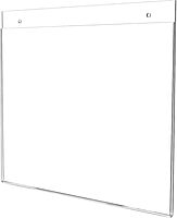 Office Depot Brand Wall Sign Holder, Horizontal, 8-1/2inH x 11inW, Clear