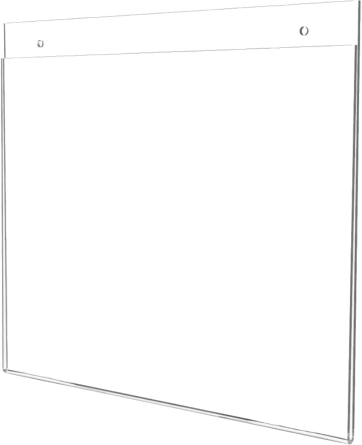 Office Depot Brand Wall Sign Holder, Horizontal, 8-1/2inH x 11inW, Clear
