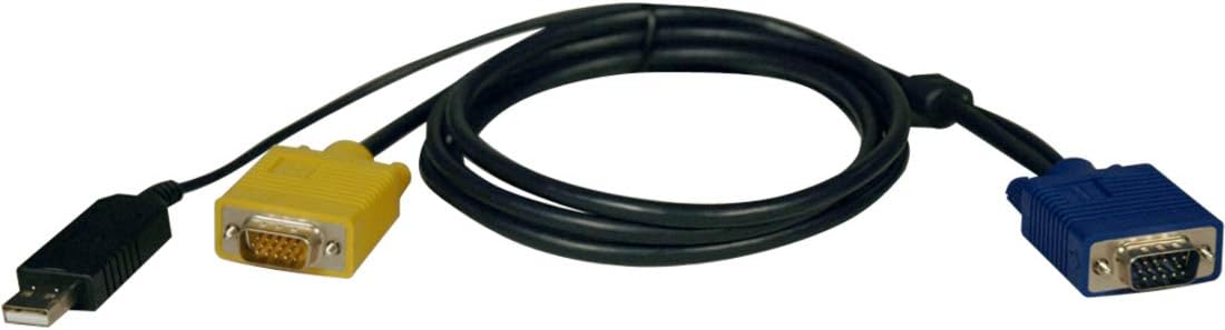 Tripp Lite KVM USB Cable Kit for B020-Series and B022-Series KVM Switches, 2-in-1 HD15 and USB Connector