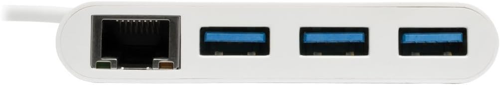 Tripp Lite 3-Port USB-C to USB-A Portable Hub with Gigabit Ethernet (RJ45)