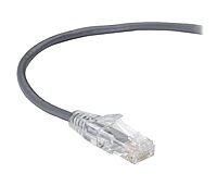 Black Box C6APC28-GY-02 SLIM-NET CAT6A 28-AWG 500-MHZ STRANDED ETHERNET PATCH CABLE - UNSHIELDED, PVC, S
