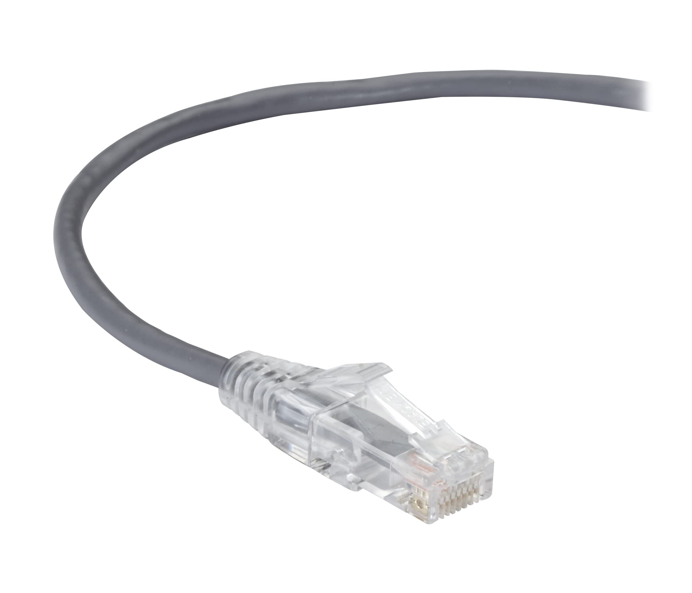 Black Box C6APC28-GY-02 SLIM-NET CAT6A 28-AWG 500-MHZ STRANDED ETHERNET PATCH CABLE - UNSHIELDED, PVC, S