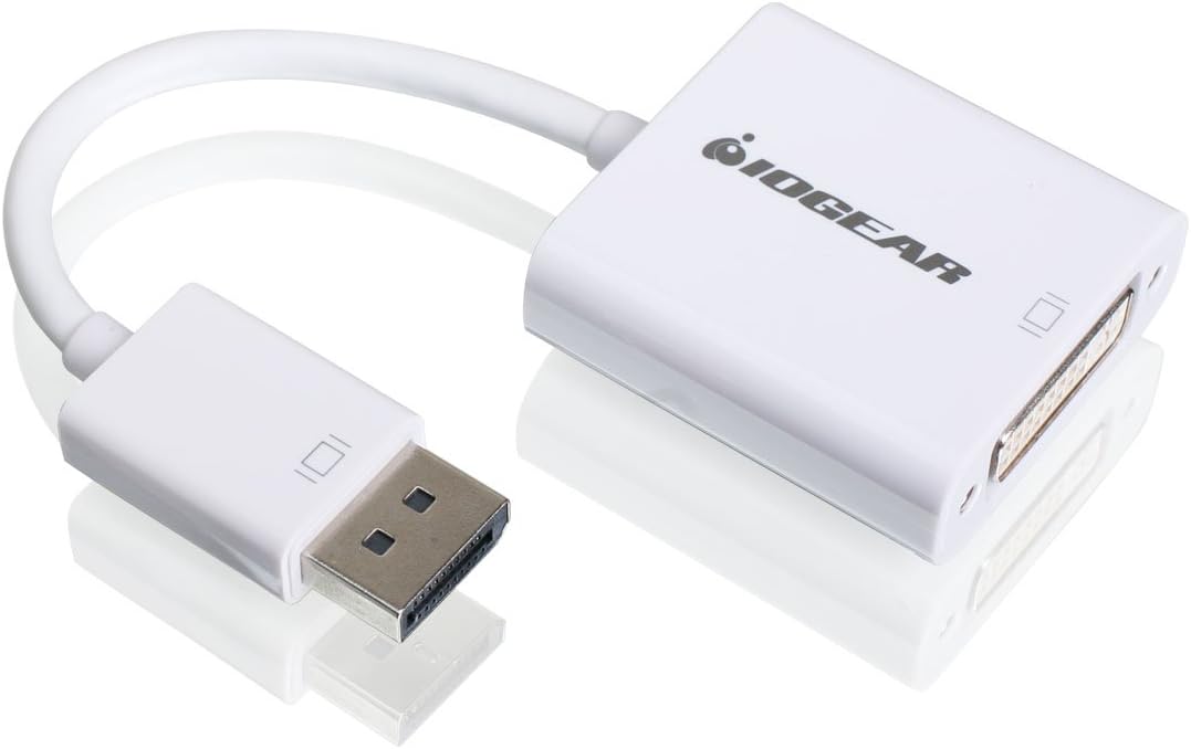 IOGEAR DisplayPort (M) to DVI (F) Adapter - GDPDVIW6 DisplayPort to DVI Adapter Cable