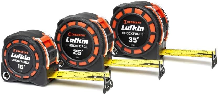 Lufkin L1116 ShockForce Tape Measure 16' x 1-3/16"
