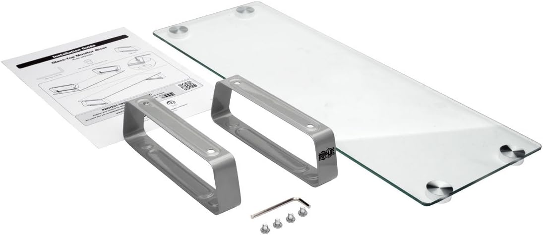 Tripp Lite Universal Monitor Riser Stand, Glass, Computer, Laptop, Printers 3" (MR2208G)