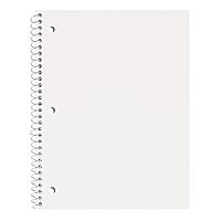 Just Basics® Poly Spiral Notebook, 8" x 10-1/2", 1 Subject, College Ruled, 70 Sheets, Assorted, Pack Of 6