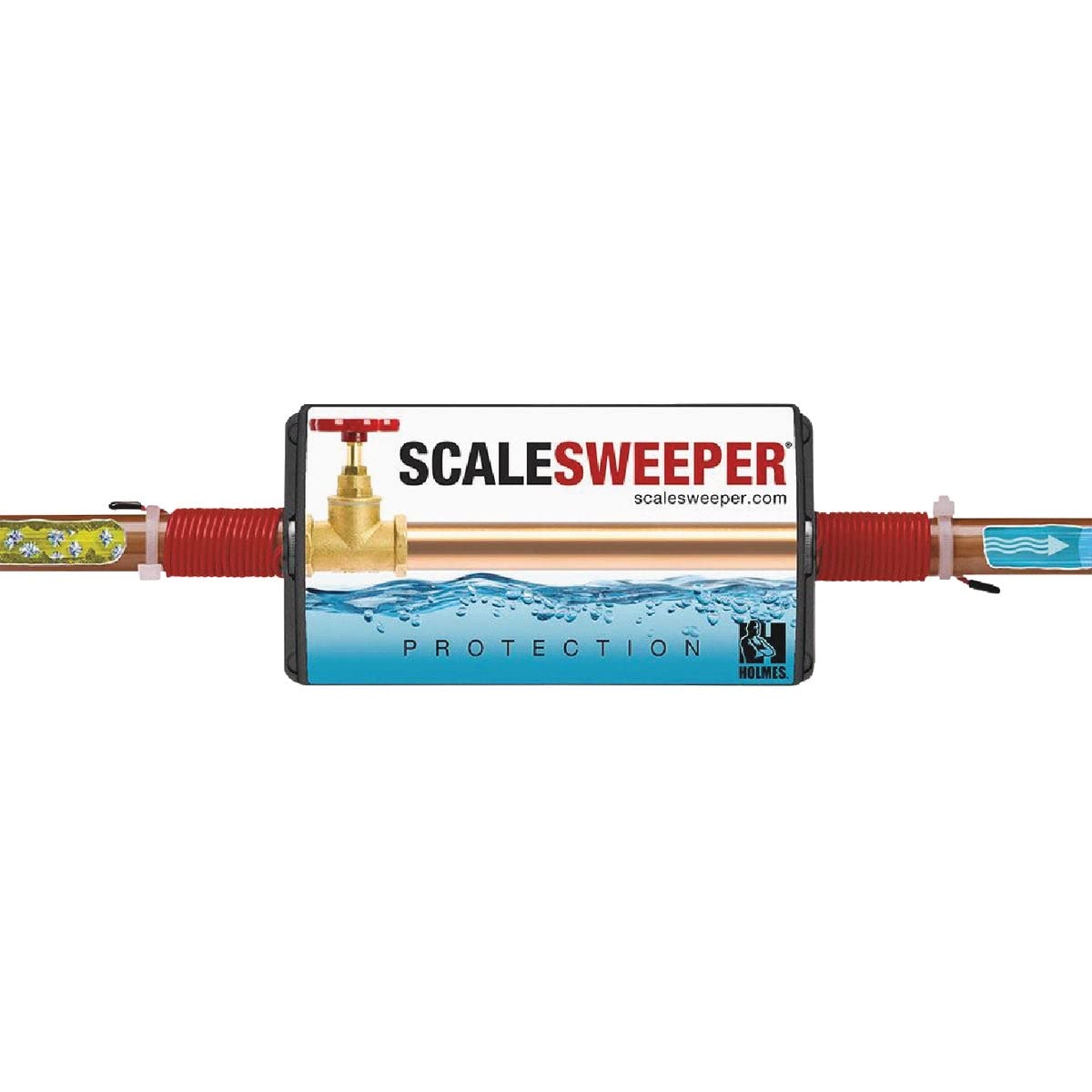 SCALESWEEPER Water Descaler | Electronic Water Conditioner Installs Where Water Enters Home to Protect Plumbing