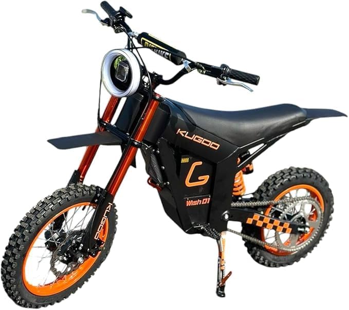 Kugoo Wish 01 EV Dirt Bike Scooter Off Road, Powerful 48V/21AH Battery, 1500W Motor, 3 mode speed (20-35-50) km/h, with Hydraulic Brakes, Maximum range is 40-50 km and charging time 7-8 h