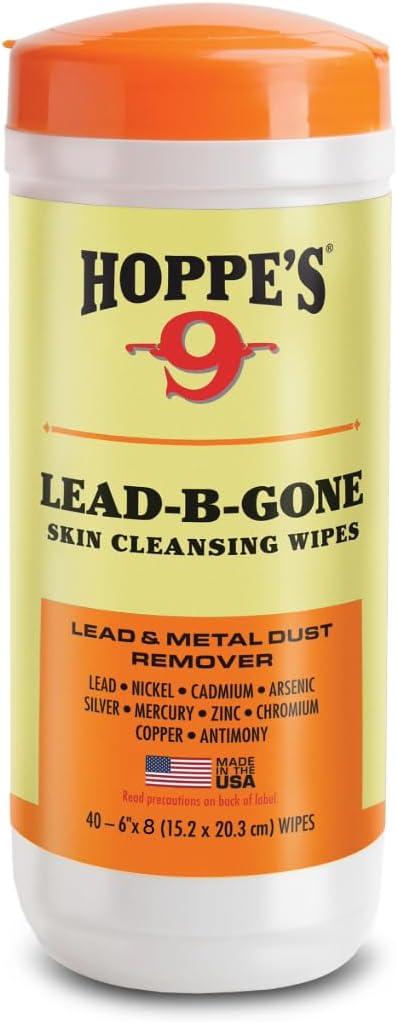 Hoppe's LBG40 Lead-B-Gone Skin Cleansing Wipes Package of 40