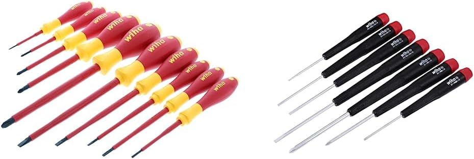 Wiha Insulated Screwdriver Set - 10 Pc Phillips & Slotted