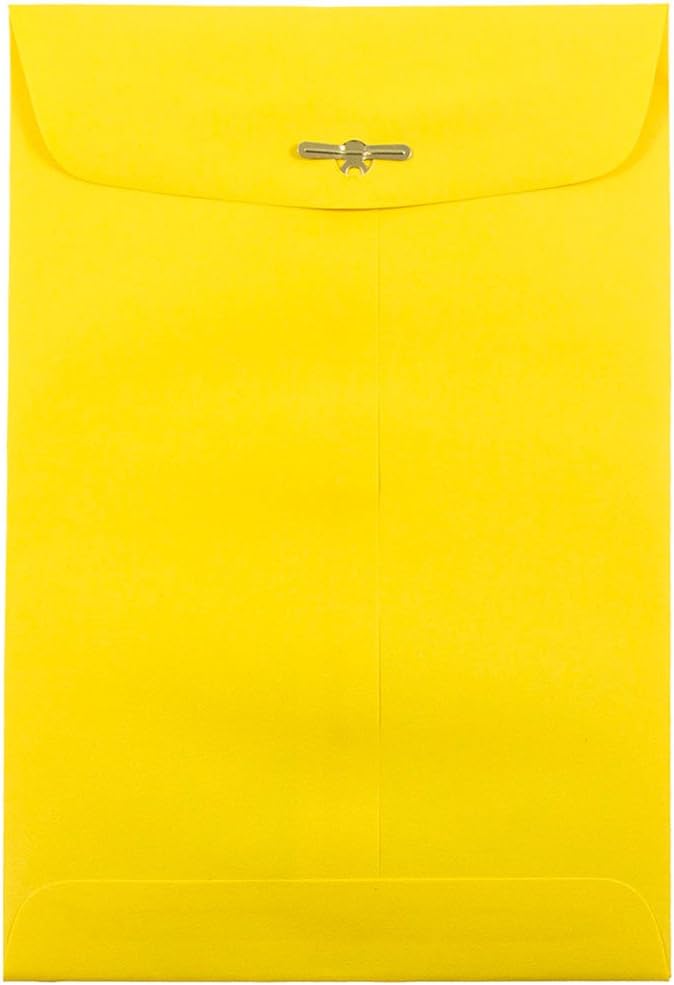 JAM PAPER 6 x 9 Open-End Catalog Envelopes with Clasp Closure